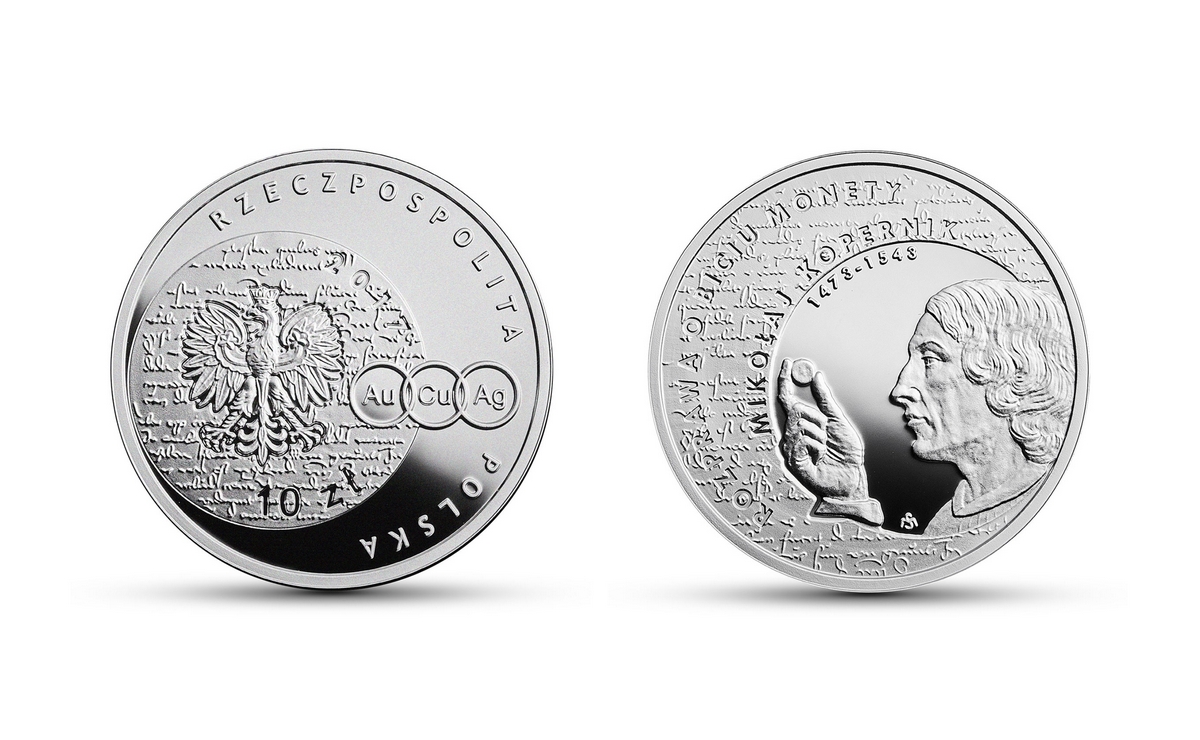 The Great Polish Economists – Nicolaus Copernicus, silver coin face value 10 zł, 2017