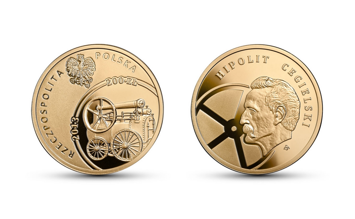 Hipolit Cegielski, gold coin face value 200 zł, 2013