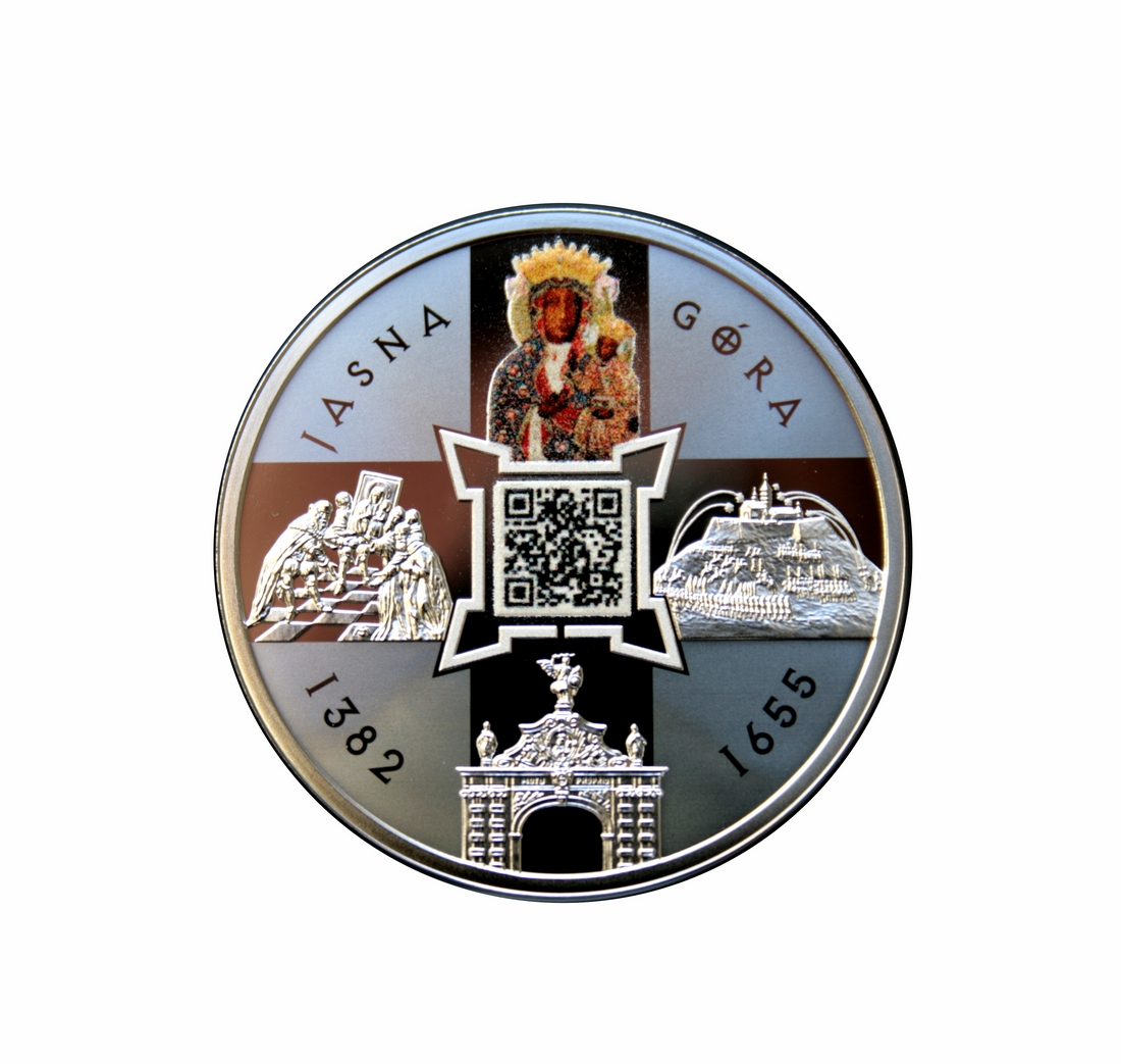 JASNA GÓRA - ZAŁOŻENIE KLASZTORU PAULINÓW Dzieje Chrześcijaństwa w Polsce - srebrna moneta, 2500 Franków,2016