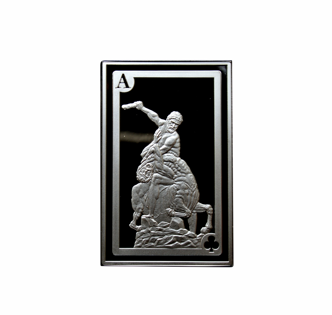 Królewski poker- As,srebrna moneta o nominale 2500 Francs CFA CAMEROUN, 20
