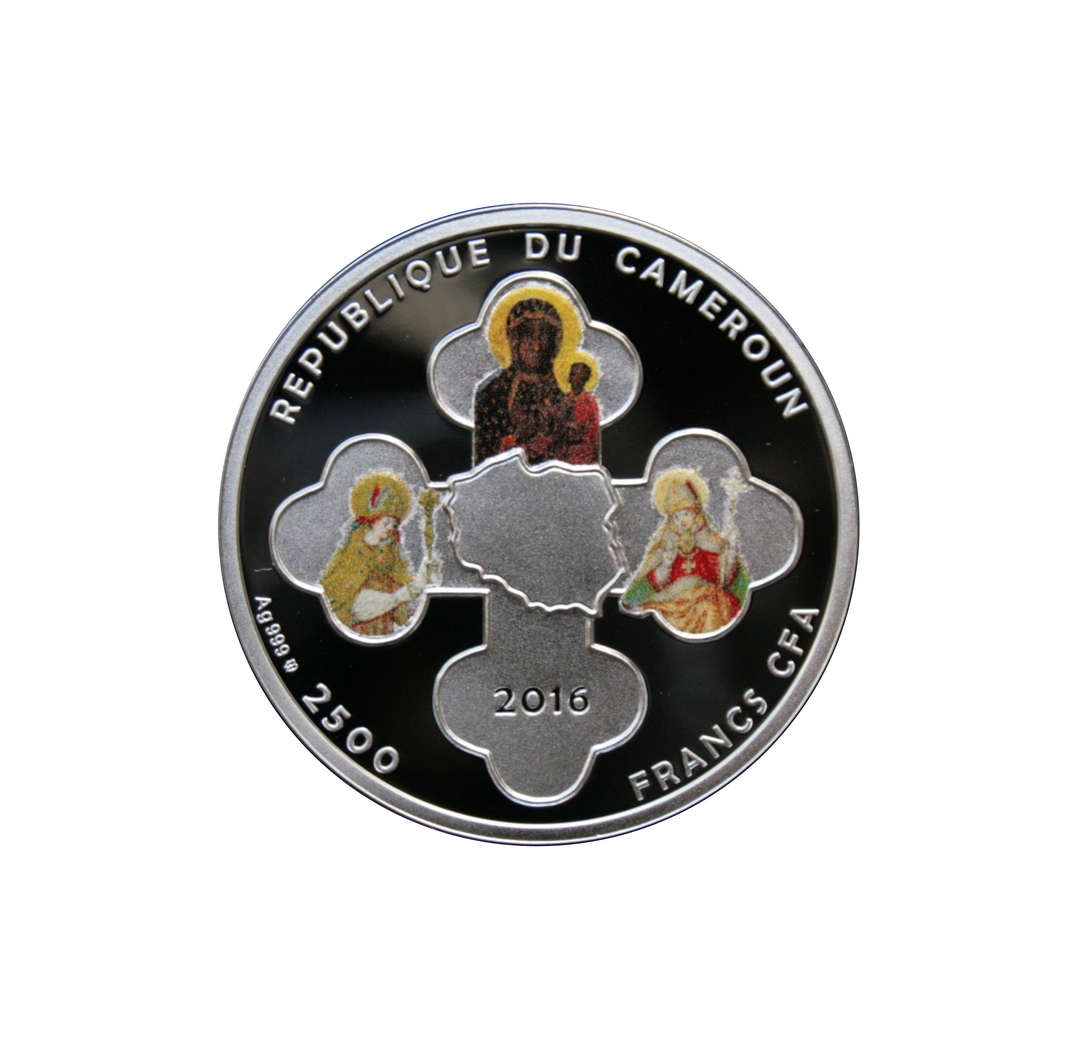 Dzieje Chrześcijaństwa w Polsce - srebrna moneta, 2500 Franków, 2016, awers